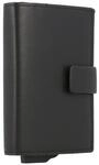 BOGNER Kartenhalter, Glattleder, RFID-Schutz, schwarz