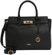 L.CREDI Shopper, Kunstleder, Rei&szlig;verschluss, f&uuml;r Damen, schwarz, 99