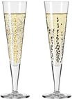 RITZENHOFF Champagnerglas 2er-Set, gold|schwarz