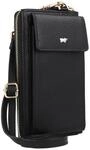 BRAUN B&Uuml;FFEL Langb&ouml;rse, Leder, Handyfach, f&uuml;r Damen, schwarz, 99