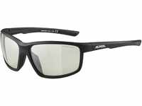 Alpina Defey Sportbrille (Farbe: 330 black matt, Ceramic mirror, Scheibe: clear