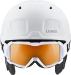 Uvex 56S25005700410, uvex Heyya Pro Kinder Skihelm Set (51-55 cm, 20 white/black