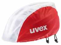 uvex Bike Rain Cap Regenschutz für Fahrradhelme (Farbe: 04 red/white, S bis M