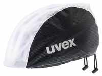 uvex Bike Rain Cap Regenschutz für Fahrradhelme (Farbe: 03 black/white, S bis M