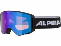 Alpina Narkoja HM Skibrille (Farbe: 833 black, Scheibe: Mirror, blue (S2))