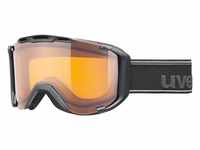 uvex Snowstrike Skibrille (Farbe: 2029 black mat, lasergold lite/clear)