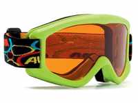 Alpina Carvy 2.0 Kinderskibrille (Farbe: 471 lime, Scheibe: SINGLEFLEX tint...