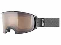 uvex Craxx Brillenträgerskibrille (Farbe: 2021 black metallic, polavision