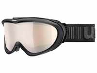 uvex Comanche VLM Brillenträger Skibrille (Farbe: 2030 black mat, litemirror...