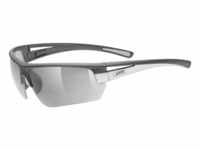 uvex Gravic Sportbrille (Farbe: 5516 dark grey/ mat silver) 53046605700101