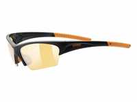 uvex Sunsation Sportbrille (Farbe: 2212 black mat/orange, litemirror orange...