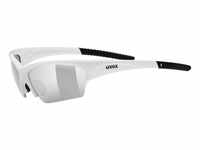 uvex Sunsation Sportbrille (Farbe: 8816 white/black, litemirror silver (S3))