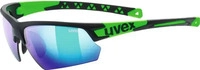 Uvex 53200705700101, uvex Sportstyle 224 Sportbrille (2716 black mat/green,...