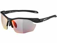 Alpina Twist Five HR QVM+ Sportbrille (Farbe: 531 black matt, Scheibe: