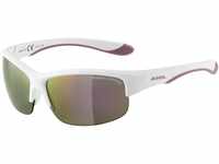 Alpina Flexxy Youth Kinder Sportbrille (Farbe: 310 white matt/purple, Scheibe: pink