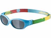 Alpina Sports Flexxy Kids Sonnenbrille (Farbe: 485 cyan/puzzle, Ceramic, Scheibe: