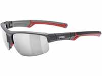 uvex Sportstyle 226 Sportbrille (Farbe: 5316 grey/red mat, litemirror silver...