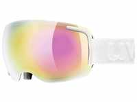 uvex Big 40 Skibrille (Farbe: 1026 white mat, mirror pink clear (S2))...