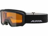 Alpina Scarabeo Junior Skibrille DH (Farbe: 131 black matt, Scheibe: DOUBLEFLEX HICON
