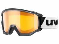 uvex Athletic LGL Brillenträger Skibrille (Farbe: 2230 black, lasergold...