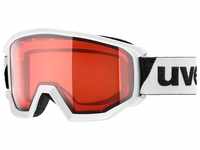 uvex Athletic LGL Brillenträger Skibrille (Farbe: 2130 white, lasergold...