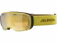 Alpina Estetica HM Skibrille (Farbe: 841 curry, Scheibe: MIRROR gold (S2))