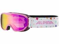 Alpina Pheos Junior Mirror Skibrille (Farbe: 852 rose matt, Scheibe: MIRROR pink