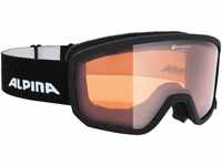 Alpina Scarabeo Small Skibrille QH (Farbe: 031 black, Scheibe: QUATTROFLEX (S2))