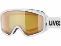 uvex g.gl 3000 LGL Brillenträger Skibrille (Farbe: 1030 white mat, lasergold