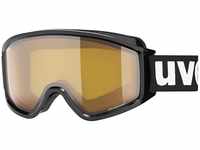 uvex g.gl 3000 LGL Brillenträger Skibrille (Farbe: 2130 black, lasergold...