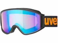 uvex g.gl 3000 CV Skibrille OTG (Farbe: 2130 black mat, mirror blue/colorvision