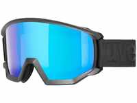 uvex Athletic CV Skibrille Brillenträger (Farbe: 2030 black mat, mirror