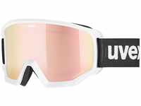 uvex Athletic CV Skibrille Brillenträger (Farbe: 1130 white mat, mirror