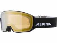 Alpina Nakiska HM Skibille (Farbe: 831 black, Scheibe: HICON MIRROR gold (S1))