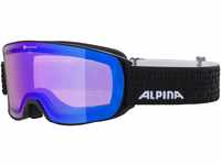 Alpina Nakiska QHM Skibille (Farbe: 831 black matt, Scheibe: QUATTROFLEX, blue...