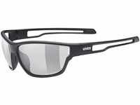uvex Sportstyle 806 Variomatic Sportbrille (Farbe: 2201 black matt, variomatic smoke
