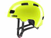 uvex HLMT 4 Kinder-Fahrradhelm (Größe: 51-55 cm, 09 neon yellow)...