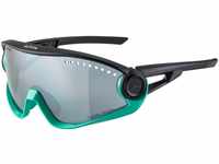 Alpina 5W1NG CM+ Sportbrille (Farbe: 371 turquoise/black, Ceramic Mirror, Scheibe: