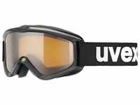 uvex Kinderskibrille Speedy Pro (Farbe: 2312 black, lasergold, single lens (S2))