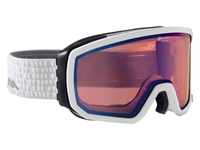 Alpina Scarabeo Brillentäger Skibrille (Farbe: 811 weiß, Scheibe:...