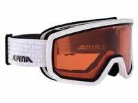 Alpina Scarabeo Brillentäger Skibrille QH (Farbe: 011 white, Scheibe:...