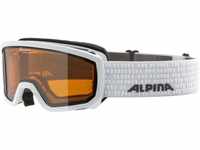 Alpina Scarabeo Junior Skibrille DH (Farbe: 111 white, Scheibe: DOUBLEFLEX HICON