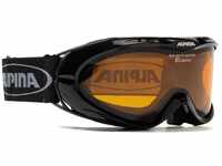 Alpina Opticvision Brillenträger Skibrille (Farbe: 131 schwarz, Scheibe:...