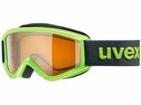 uvex Kinderskibrille Speedy Pro (Farbe: 7030 lightgreen, single lens, lasergold...