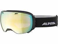 Alpina Big Horn Rahmenlose Skibrille (Farbe: 734 schwarz matt, Scheibe: