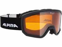 Alpina Scarabeo Small Skibrille DH (Farbe: 131 black matt, Scheibe: orange (S2))
