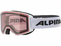 Alpina Narkoja Quattroflex Skibrille (Farbe: 011 white, Scheibe: QUATTROFLEX...