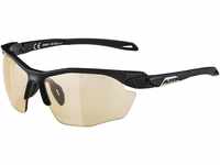 Alpina Twist Five HR VL Sportbrille (Farbe: 135 black matt, Scheibe: Varioflex,