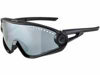 Alpina 5W1NG CM+ Sportbrille (Farbe: 332 all black, Ceramic Mirror, Scheibe:...
