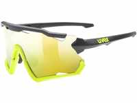 uvex Sportstyle 228 Sportbrille (Farbe: 2616 black/yellow mat, mirror yellow...